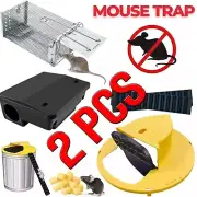 2 PCS Mouse Rat Trap Bucket Lid Mouse Trap With Ladder Cage Rodent Trap Flip N