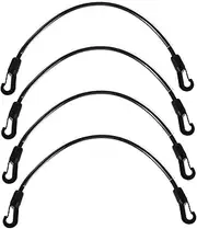 4pcs Horse Blanket Straps: Elastic Tail Strap with Double Ended Clips - Stretchy Leg Replacement Cord - Pet Supplies for Winter