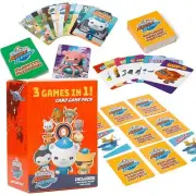 Octonauts Kids Classic Card Game 3 pack Memory Go Fish Old Maid Bundle