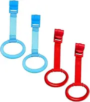 Abaodam Crib Hanging Ring Baby Pull up Rings Toddler Learning Tool Smooth Edges Early Development Toy
