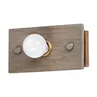 Maxim Lighting 25241WWDAB Plank Wall Sconce Weathered Wood/Antique Brass