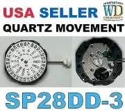 Quartz Watch Movement SP 28 DD-3 Auto Day & Date NEW Parts