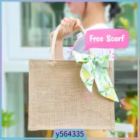 在飛比找蝦皮購物優惠-Jute Tote Beach Bags/Tote Bag/