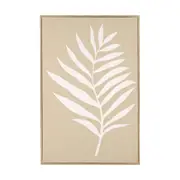 Texture Palm Linen Framed Canvas