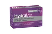 HYDRALYTE APPLE BLACKCURRANT FLAVOURED ELECTROLYTE POWDER REHYDRATION 24 PACK