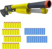 AGM MASTECH Catapult Toy Rifle with Leverage Shotgun Toy Soft Bullet Foam Dart Blaster Action Shotgun with Soft Foam Darts, 20 Bullet Cases, 40 Official Darts