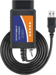 ELM327 OBD2 USB Adapter for Windows, ELMconfig Scanner with MS CAN/HS CAN...