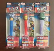 2013 PEZ Dispensers Ironman Captain America Incredible Hulk - New Old Stock