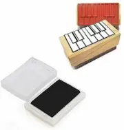 Pad and Piano Fingering Diagram and Tablature Rubber Stamp