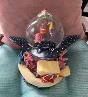 Disney Finding Nemo Over the Waves Coral Reef snow globe