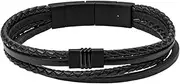 [FOSSIL] Vintage Casual Black Bracelet JF03098001