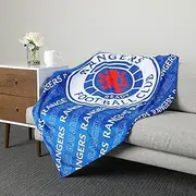 FOCO Officially Licensed Rangers FC Football Supreme Slumber Throw Blanket