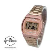 Casio Youth Vintage Digital Rose Gold Stainless Steel Band Watch B640WC-5A