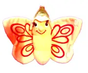 NEW Vtg 1987 Dakin 5" Swallow Tail Butterfly Cocoon Plush Doll Stuffed Animal