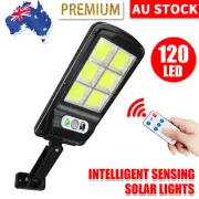 Solar Light Garden Outdoor PIR Lamp 120 LED Wall Lights Solar Powered Waterproof