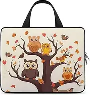 Laptop Case Sleeve Shockproof Computer Carrying Bag Cartoon Owl on Tree Notebook Case Cover Laptop Bag Water Resistant Computer Cases Tablet Briefcase for Travel Business 12 Inch, Cartoon Owl on Tree