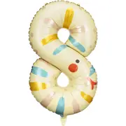 SuperShape Number 8 Foil Balloon - Snake - 72cm