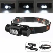 5 Light Mode Headlamp Portable Bicycle Lights COB LED Head Lamp Flashlight USB Rechargeable Head Torch Head Light