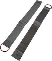 Porable Elliptical Machine Pedals Straps Elliptical Trainer Pedal Straps Replacement Home Gym Fix Bands Accessory, Black