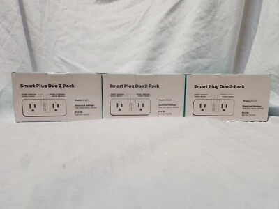 New KMC Smart Plug Duo 6 Pack (3 Boxes of 2) (QW)