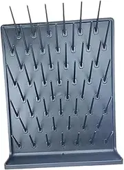 KAIYUEMAOYI Glassware Drainer Rack, 52 Detachable Pegs, Cleaning Equipment, Test Tube Dryer for Glassware and Bottles, Gray