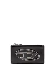 [Diesel] Diesel - Flat card holder in nappa leather - Card cases - Woman - Black UNI Black