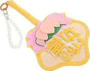 BESPORTBLE Handmade Woven Fan for Outdoor Use Fun Photo Prop with Amusing Words Lightweight Portable Rustic Chinese Handheld Cooling Accessory for Weddings and Parties