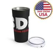 BDP Boogie Down Productions 20oz Stainless Steel Black Tumbler Cup Mug