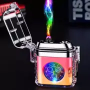 Electric Double Arc Lighter Plasma USB Outdoor Windproof Rechargeable Waterproof