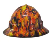 Cool Hard Hats Unisex FLAMES Pro Choice Wide Brim Safety Hard Hat