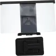 ARTIBETTER Phone Screen Magnifier Cell Phone Magnifier Desktop Phone Holder Projection Amplifier Support Tablet Phone Stand Desktop Phone Stand Holder Mobile Phone Stand Plastic Black