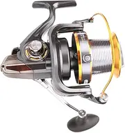Kisangel High Gear Ratio Handshake Reel Fishing Wire Wheel Reel Coils Sea Tools Accessories Grey Style 8000
