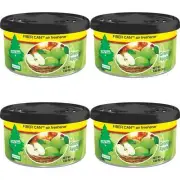 4 x Little Trees Green Apple Fibre Can Air Freshener Car Home Office