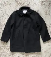 NEW ZARA BOYS WOOL BLEND BLACK COAT JACKET 11-12 Years