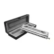 16 holes 64 tone chromatic harmonica C key beginners square harmonica
