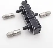 Toy Accessories RC Boat Gear Box 1:1 Compatible withward Reverse Dual Output Transfer Transmission Gearbox Compatible with 6.35mm 1/4" Shaft RC Tug Boat Yacht Marine