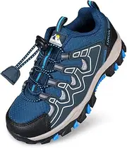 [UOVO] Boys Shoes Boys Sneakers Boys Tennis Running Shoes Waterproof Hiking Shoes Kids Athletic Outdoor Sneakers Slip Resistant(Little/Big Boys), Navy Blue, 4.5 Big Kid