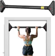 METEOR Doorway Pull Up Bar, Fitting Width 75-94cm, 200kg Capacity, Drill-Free, Adjustable Length, Chin Up Bar, Push Up Bar, Abdominal Training Door Bar