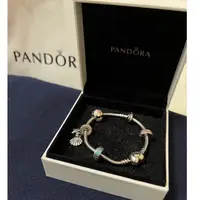 在飛比找蝦皮購物優惠-正品 潘朵拉 Pandora手鍊組 17cm 純銀 經典愛心