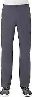 [Maevn] EON Men's Coolmax Half-Elastic Drawstring Waist Cargo Scrub Pant