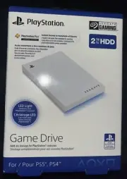 NEW SEAGATE PLAYSTATION 2TB EXTERNAL GAME DRIVE USB With PlayStation Plus Sub