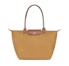 NWT LONGCHAMP Le Pliage Large Nylon Shoulder Tote 1899089 FAWN TAN AUTHENTIC