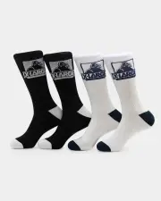 [X-LARGE] Xlarge Classic Og Assorted 4 Pack Socks Multi-coloured - Size ONE ONE Multi-coloured