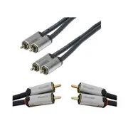Concord 2 RCA Plugs to Plugs High Quality Audio Cable - 3m