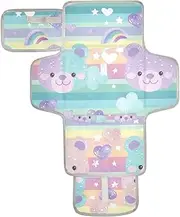 Reusable wipeable Changing pad with Tissue Pocket Baby Portable Changing pad for Girl & Boy