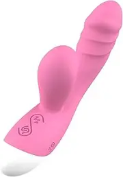 Sex Toys G Spot Dildo Rabbit Vibrator Woman Vagina Clitoris Stimulator Vibrate Sucking Sex Toy for Women Female Masturbation Adult Goods (Pink)