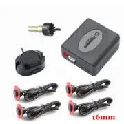 4 Black Parking Sensors Buzzer Car Reverse Backup Rear Radar System Sound Alarm (for: Daihatsu)