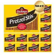 Bachman Pretzel Stix - Crispiest, Crunchiest, Best Tasting - Pack of 12