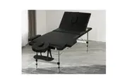 Zenses Massage Table 65cm Portable 3 Fold Aluminium Beauty Bed Black