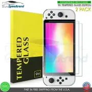 For Nintendo Switch OLED 2-Pack Tempered Glass Screen Protector 2021 9H